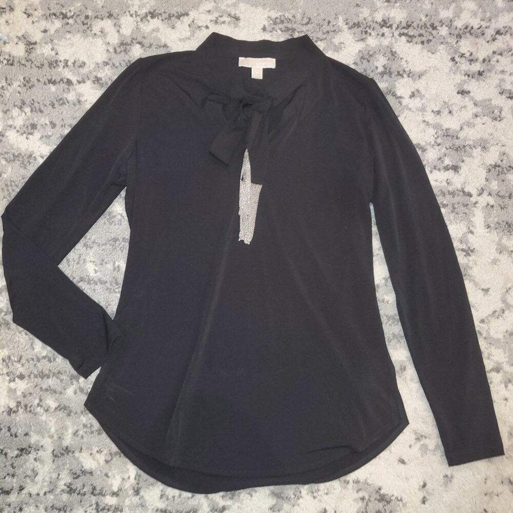 Michael Kors Black Dressy Top || Medium